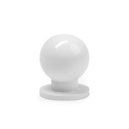 Ручка-кнопка CAPPIO RK146, d=25 мм, цвет белый, 8 шт.