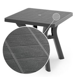 Стол квадратный "Атлант" 800мм (графит) М8860