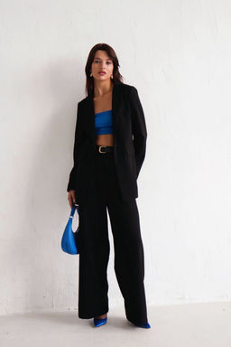 10618 Брюки-палаццо чёрные - Martichelli фото 5