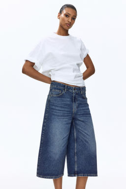 Wide Regular Waist Culotte Jeans - H&m фото 8