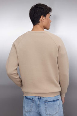 Vizon Regular/Normal Kesim Reglan Kollu Yaz? Bask?l? Sweatshirt TMNAW22SW0726