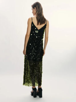 Платье миди с пайетками / Zarina