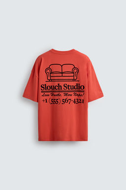 CONTRAST PRINT T-SHIRT - Zara фото 8