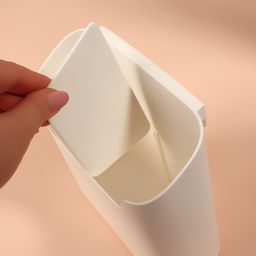 Цена за 3 шт. Органайзер настенный, 2 секции, с клеевой основой, 16.7×6.9 см, белый