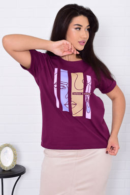 Футболка женская 6-201а (слива)