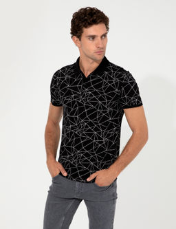 Siyah Polo Yaka T-Shirt