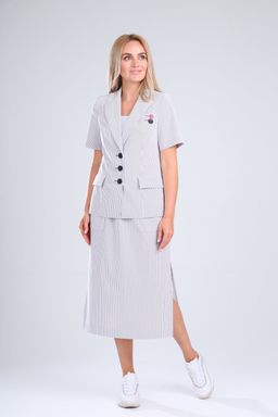 Костюм Gamma & Gracia 470 белый серая полоска