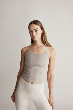 Top de deporte en DryMove con sujetador integrado - H&m фото 3