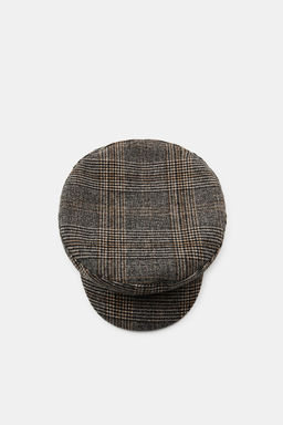 CHECK NAUTICAL CAP WITH WOOL - Zara фото 3