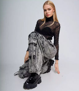 Джинсы #КТ3615, серый