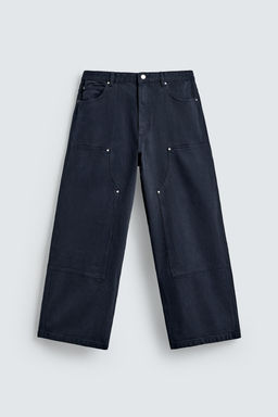 STUDDED CARPENTER TROUSERS - Zara фото 15