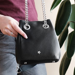 женская кожаная сумка на цепочке Barcelo Biagi  фото 2