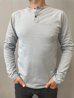 100% ХЛОПОК ПИКЕ Лонгслив мужской