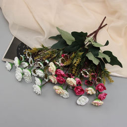 Цена за 2 шт. Букет искусственный Роза мини с герберами, 30 см, МИКС - Simaland фото 3