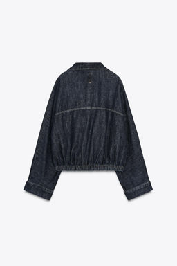 TRF BATWING SLEEVE DENIM JACKET - Zara фото 8