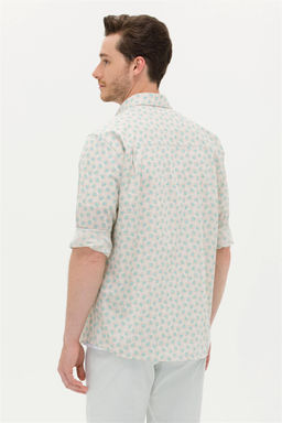 U. S. Polo Assn Мужская зеленая рубашка с длинным рукавом - U.s. polo assn фото 12