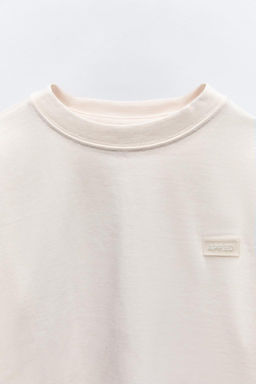 HEAVY JERSEY LABEL T-SHIRT - Zara фото 5