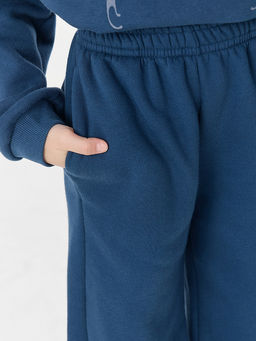 Комплект для девочек синий с надписью "Rockstar"