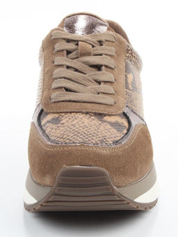 04-PCML20-3 KHAKI Кроссовки демисезонные женские (натуральная замша, натуральная кожа, текстиль)