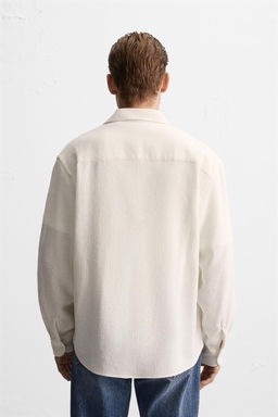BOUCLE TEXTURED SHIRT - Zara фото 11