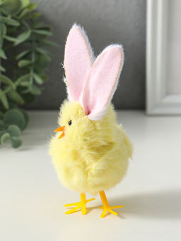 Фигурка пасхальная «Цыплёнок с заячьими ушками», 5×6.5×12.5 см, МИКС