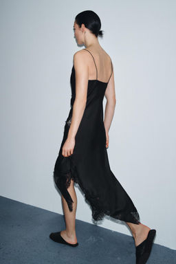 SATIN LACE DRESS ZW COLLECTION