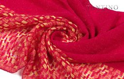 в составе шерсть Большой красивый палантин с переплетением рогожка. - Tantino фото 5