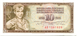 10 динаров 1968 года Югославия