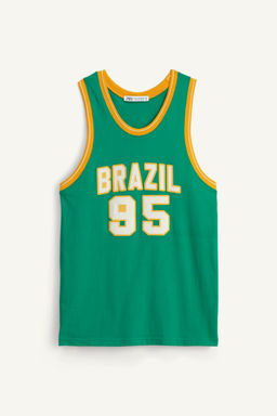 LIMITED EDITION NUMBER TANK TOP - Zara фото 4