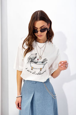 Джемпер 4341 (молоко +цвет)