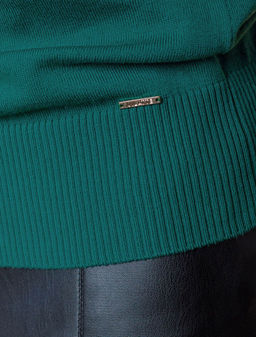 Джемпер тонкой вязки из хлопка с нейлоном