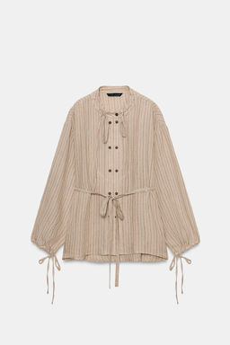 CAMISA LINO RAYAS ZW COLLECTION / Rayas - Zara фото 5