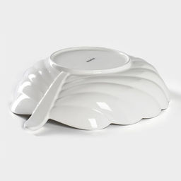 Салатник Magistro «Лист Бланш», 1.5 л, d=30 см, фарфор, белый