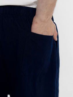 Брюки мужские темно-синие из хлопка и льна т.синий 181259-1 - Mark formelle фото 5