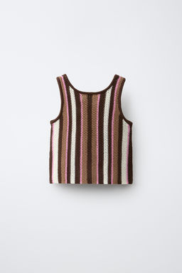 TOP PUNTO RAYAS / Khaki - Zara фото 9