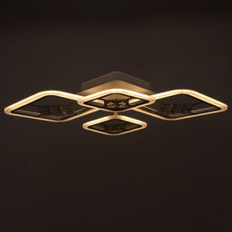 Люстра с ПДУ 1548/4WT LED 96 Вт 3000-6000К диммер белый 71×10 см BayerLux