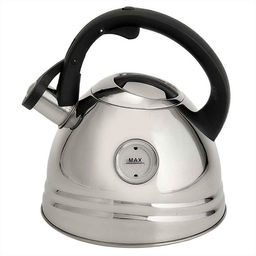 AK-535 Чайник из нерж.стали с ОКНОМ 2,7л,со свистком(12)