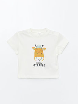 Bisiklet Yaka Bask?l? Erkek Bebek Ti??rt 2li - Waikiki фото 2