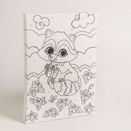 Картина по номерам Енотик на полянке 21 15 см - Школа талантов фото 4