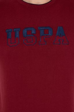 U. S. Polo Assn / Мужской бордово-красный трикотаж с круглым вырезом - U.s. polo assn фото 6
