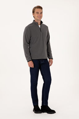 Erkek Gri Basic Sweatshirt Sepette S_rpriz _ndirim - U.s. polo assn фото 4
