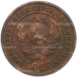 Монета 1 копейка 1924 года