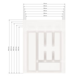 Лоток для столовых приборов п/эт. "Универсал" (белый)