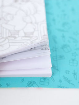 МП Набор Блокнот с раскраской + мини карандаши цветные 5 шт.