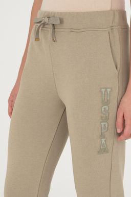 Женские легкие спортивные штаны цвета хаки - U.s. polo assn фото 5