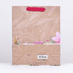 Пакет крафт Нежный букет 26 х 32 х 12 см - Simaland фото 2