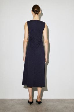 VESTIDO DE ALGOD?N EL?STICO CON CINTURA FRUNCIDA - H&m фото 8