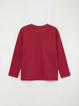 Bisiklet Yaka Kalp Nak??l? K?z ?ocuk Ti??rt