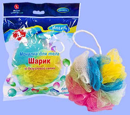 Мочалка из безузловой сетки Шарик 1*100 арт. Н042 - Sugar&Spice фото 2