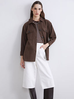 Oversize Kad?n Oduncu G?mlek Ceket